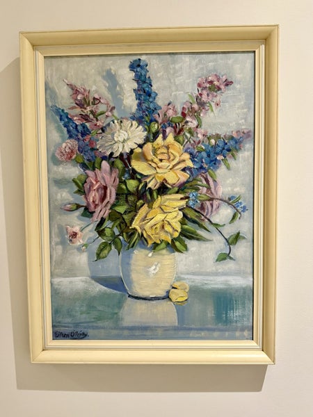 Lovely original Eileen O’Rielly Flower Painting Carousel 1