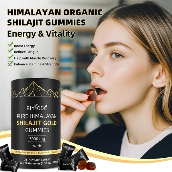 3x Pure Himalayan Shilajit Gummies | Lab Tested | No Added Sugar | Ashwagandha# Carousel 8