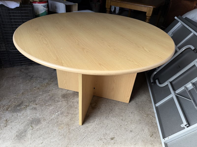 Wood Look Melteca Office or Dining Table Carousel 5