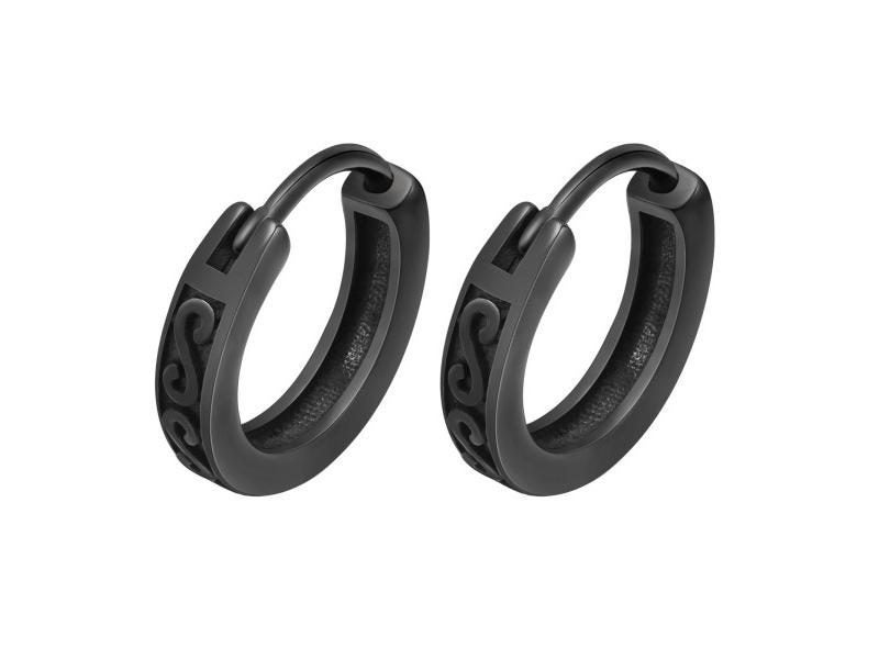 Small Huggie Hoop Earrings Viking Thick Hoop Earrings Mens Hoops Earring Carousel 1