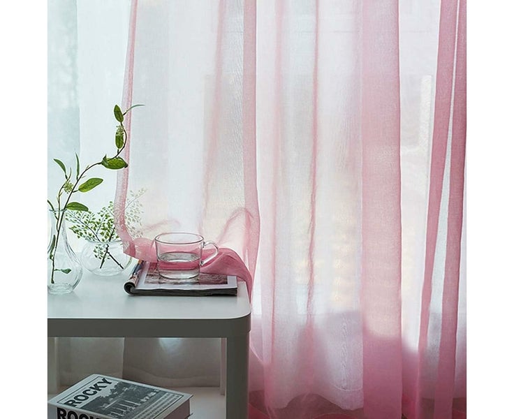 Transparent Curtains Living Room Rod Pocket Window Curtain Panels Bedroom Sem Carousel 8