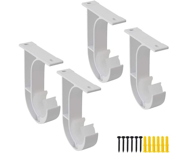 Fashion-Ceiling Curtain Rod Bracket Heavy Duty Curtain Rod Holder Plastic Bu Carousel 1