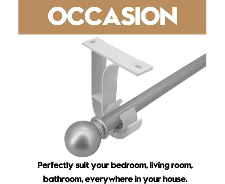 Fashion-Ceiling Curtain Rod Bracket Heavy Duty Curtain Rod Holder Plastic Bu Carousel 6