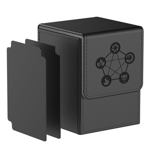 MIXPOET Deck Box fits MTG Cards Trading Card Case with 2 Dividers per Holder Lar Carousel 1