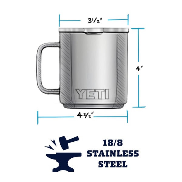 YETI Rambler 10 oz Stackable Mug Stainless Steel Vacuum Insulated with MagSlider Carousel 2