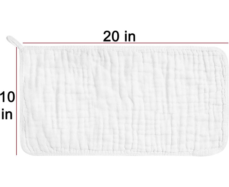 KangarooCorner Baby Muslin Cloths Cotton Large 20" X 10" 6 Layers Thicken Sup Carousel 2
