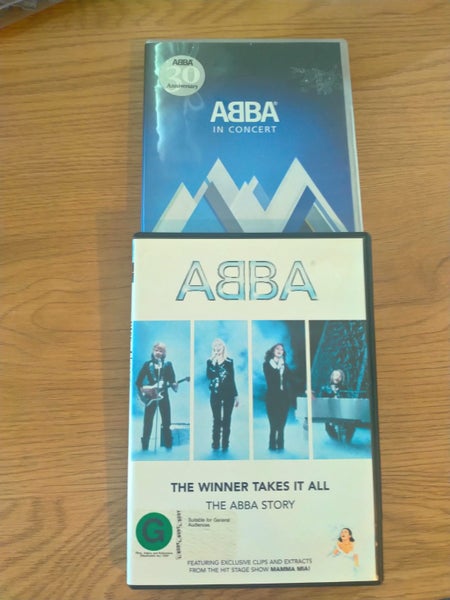 ABBA Music DVD's , The ABBA Story & 30th Anniversary ABBA in concert plus Cd Carousel 2
