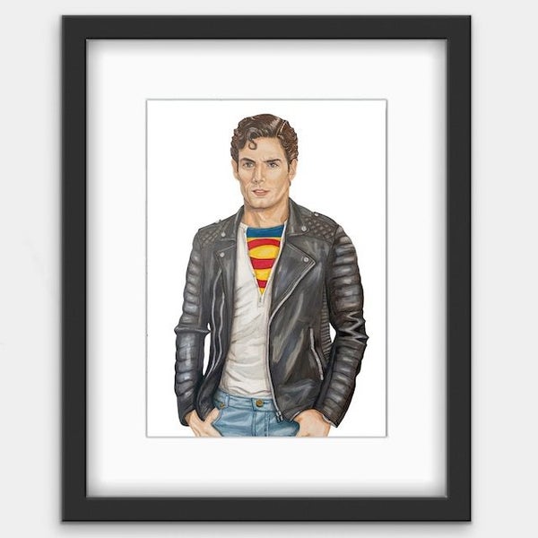 Clark Kent AKA Superman | Pop Art Portrait Painting | Framed Photo Carousel 2
