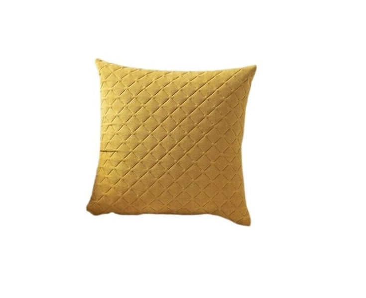 Sofa Waist Pillowcase Three-dimensional Embossed Checkered Pillowcase Cushion Carousel 1