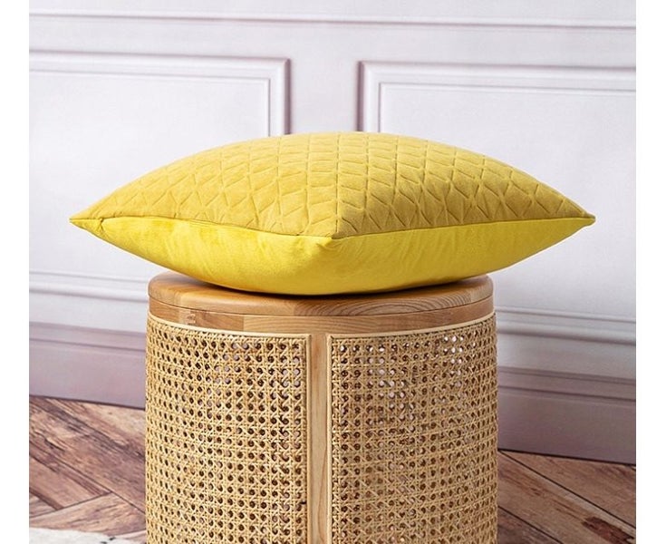 Sofa Waist Pillowcase Three-dimensional Embossed Checkered Pillowcase Cushion Carousel 3