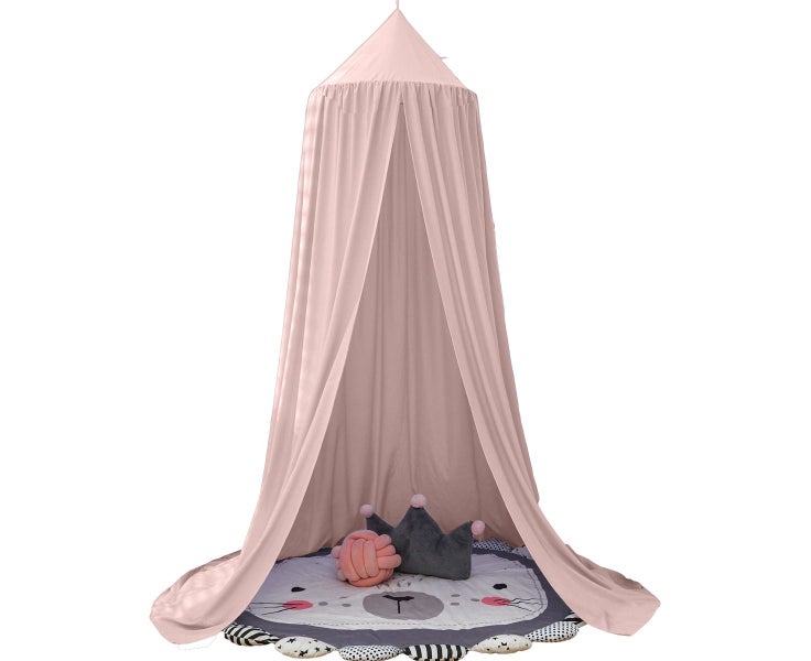 Bed Canopy for Girls, Soft Pink Princess Canopy for Girls Bed, Dreamy Decor F Carousel 1