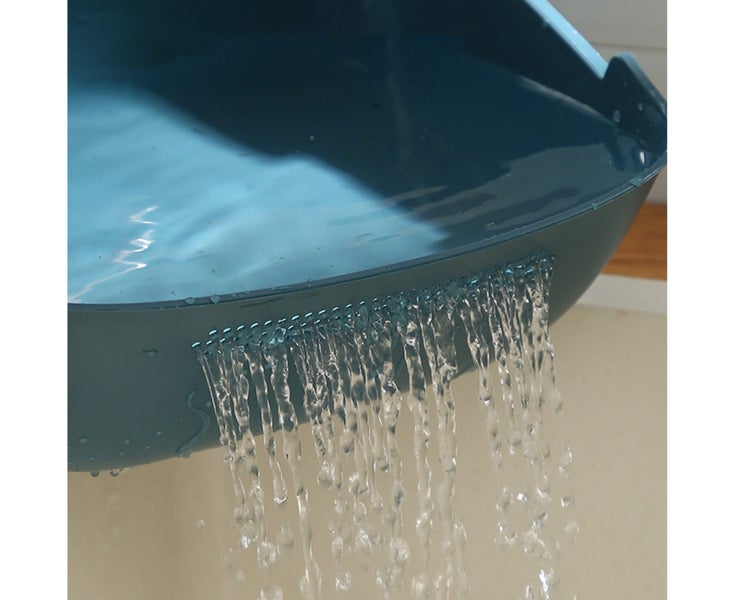 Drain Basket Easy to Clean High Capacity Thick Double Layers Small Hole Multi Carousel 4