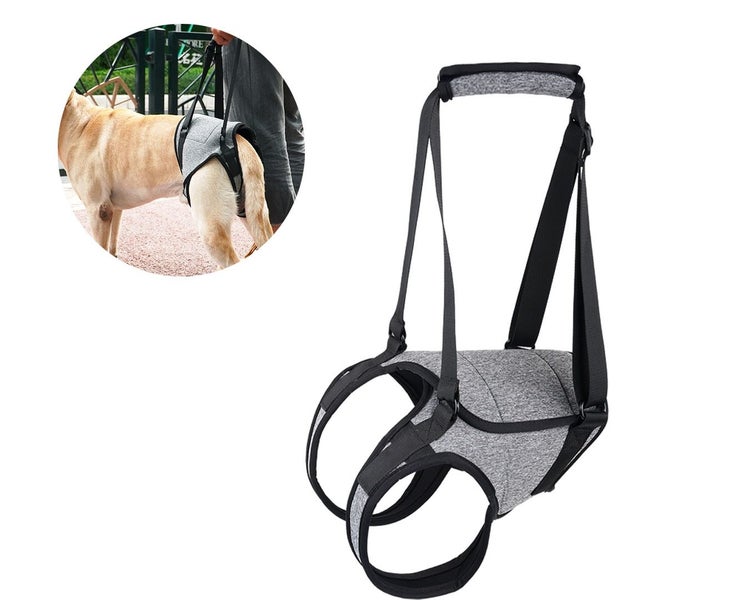 Dog Lifting Harness Adjustable Dog Support Harness for Back Legs Soft Dog Sup L Carousel 1