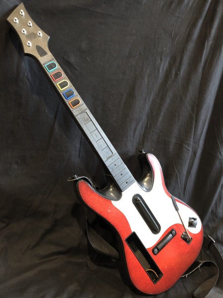 WII GUITAR HERO / BAND HERO RED GUITAR $1 reserve Carousel 2