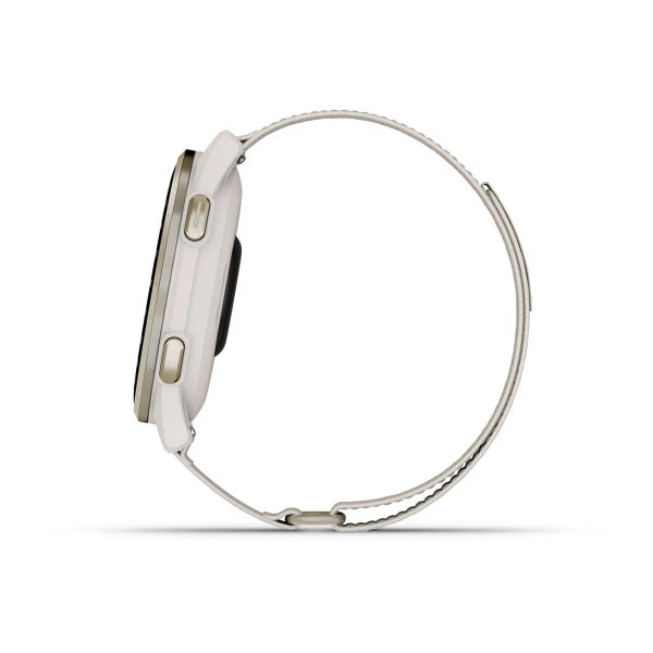 Garmin Approach S50 - Cream Gold Aluminium Bezel with Ivory ComfortFit Nylon ... Carousel 13
