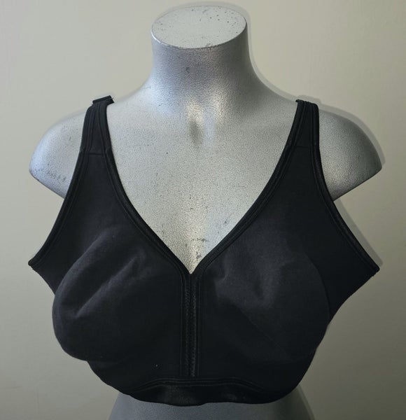 BERLEI BLACK WIREFREE BRA style Y196B SIZE 24DD Carousel 1