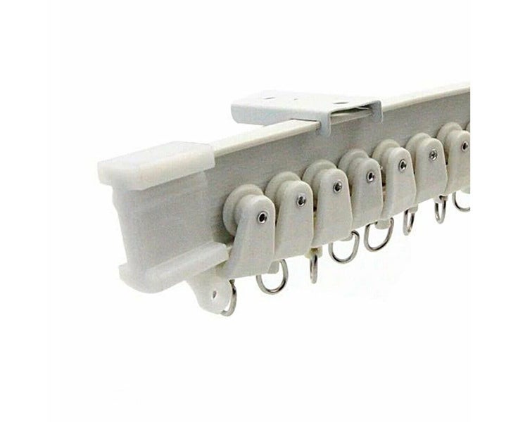 5M Bendable Flexible Window Curtain Track Rail Wall Ceiling Mount White Carousel 5