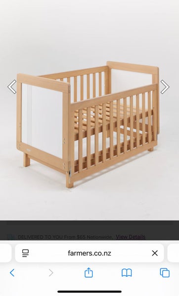 Grotime Scandi 4 in 1 Cot, Honey and White Carousel 3