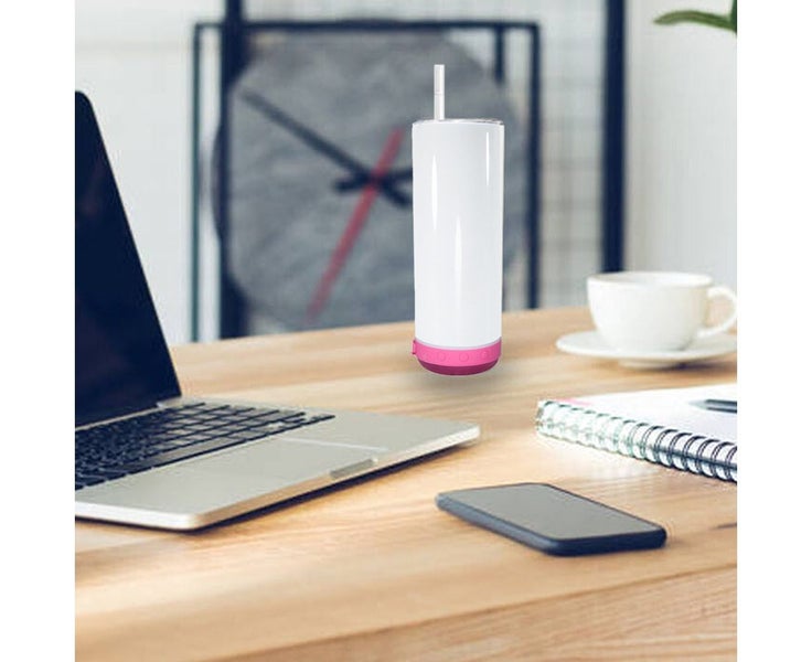 20oz Straight Detachable Bluetooth Speaker Cup - Rose Red Carousel 2