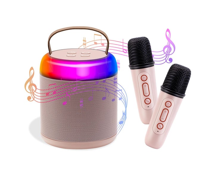Mini Karaoke Machine, Bluetooth Speaker, 2 Wireless Mics, Birthday Gifts, Hom Carousel 1