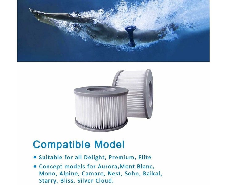 2 Set of Hot Tub Spa Accessories for Mspa, Include 2pcs Replacement Screw-in Carousel 2