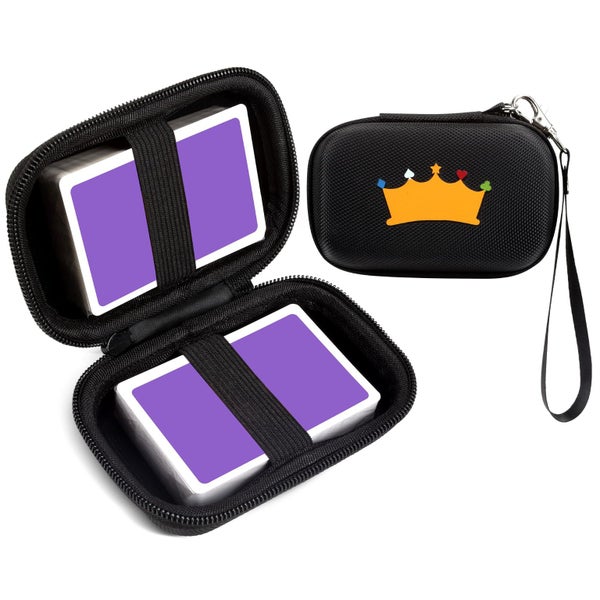 Meetikar Travel Card Games Case Compatible with Card Games Set Hard Carrying Car Carousel 1