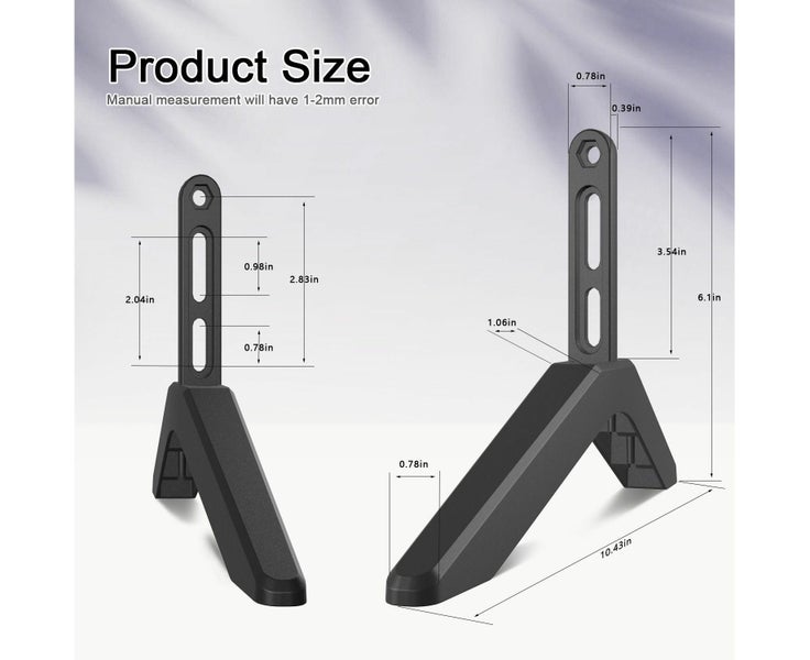 Universal TV Legs TV Stand Base Table Top TV Stand TV Pedestal Feet for Most Carousel 7