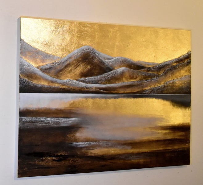 LAKE WANAKA - GOLD LEAF - EXTRA LARGE Carousel 2