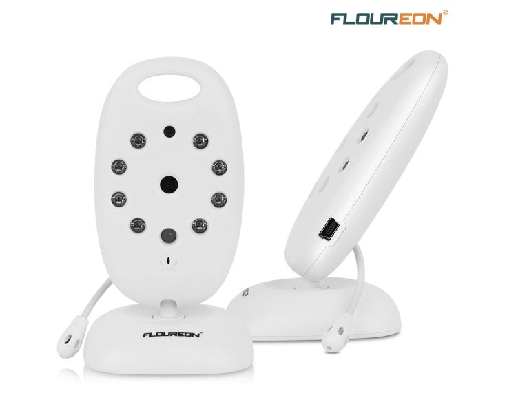 FLOUREON Digital Wireless 2.4 GHz Baby Monitor Infant IR LCD Video Nanny Secu Carousel 2