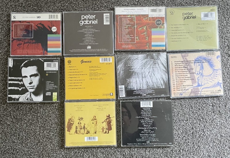 Peter Gabriel, Phil Collins and Genesis 10 cds collection Carousel 2
