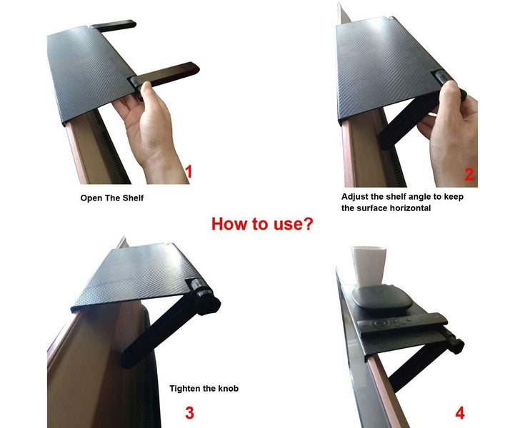 Tv Top Shelf Mounting - Screen Top Shelf, Tv Screen Storage Bracket Stand, Tv Carousel 4