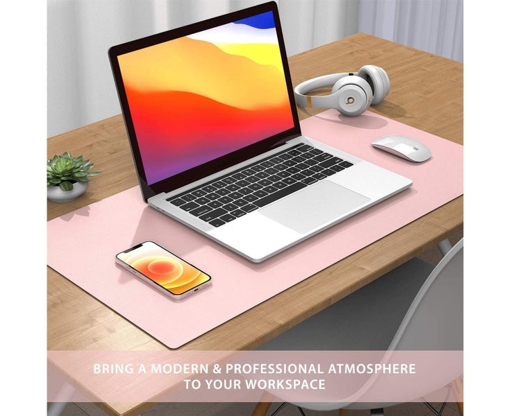 Desk Pad Desk Protector Mat - Dual Side PU Leather Desk Mat Large Mouse Pad, Carousel 5