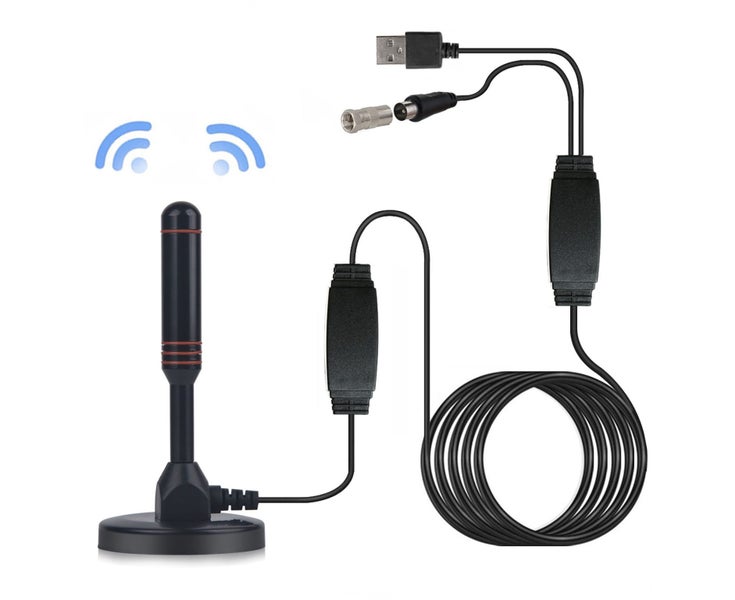 5m Indoor Digital IEC Connector High Clarity TV Antenna Signal Receiver Aeria Carousel 2