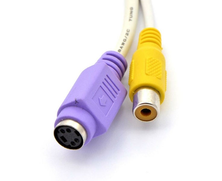 VGA SVGA Male Plug to TV S-Video RCA Female Adapter Converter Connect Cable Carousel 2