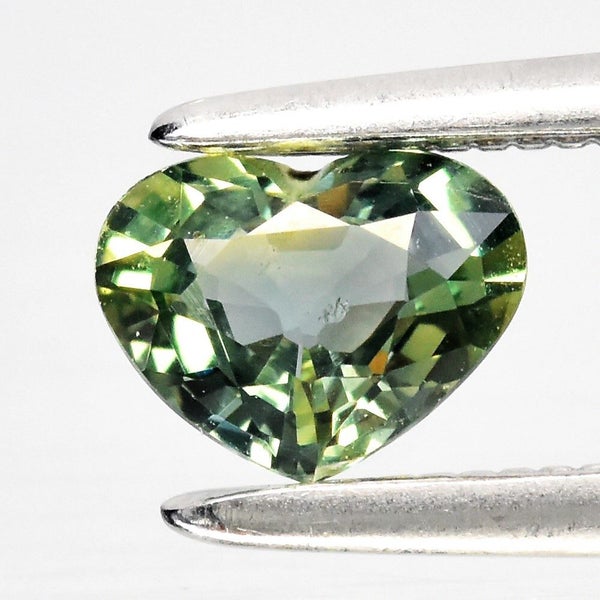 $1 RES * Buy Now $1199.00 * 0.45ct Unheated HEART Green Sapphire Loose Gemstone Carousel 1