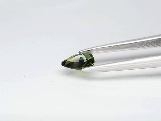 $1 RES * Buy Now $1025.00 * 0.39ct Unheated Pear Green Sapphire Loose Gemstone Carousel 2