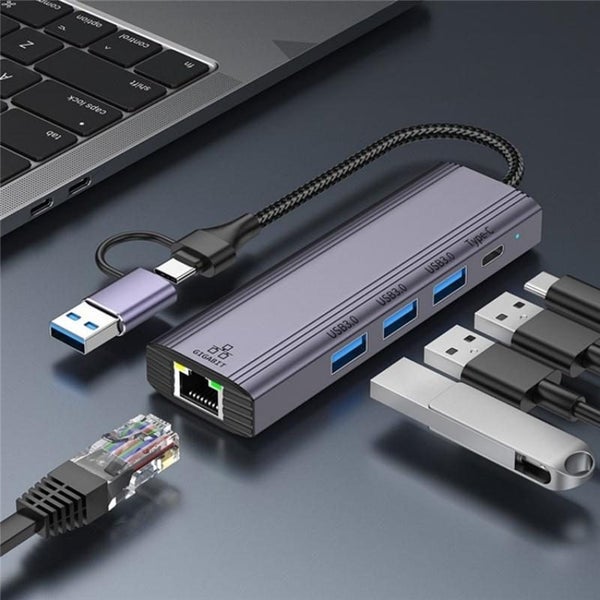 Usb-A / C Docking Station 3X Usb3.0 Usb-C Gigabit Carousel 2