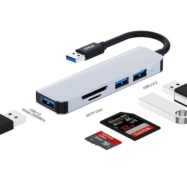 5-In-1 Usb 3.0 Docking Station With Sd / Tf Card Reader Carousel 2