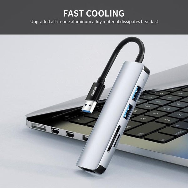5-In-1 Usb 3.0 Docking Station With Sd / Tf Card Reader Carousel 6