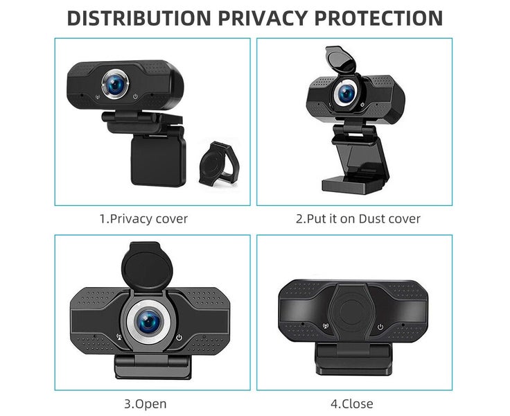 1080P Webcam Full HD USB 2.0 For PC Desktop Laptop Web Camera with Microphone Carousel 6
