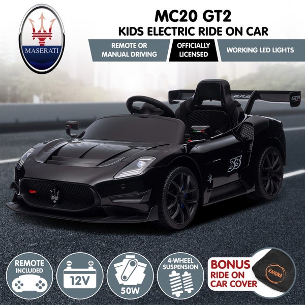 Maserati Mc20 Gt2 Licensed Electric Kids Ride On Race Car Black Kids Ride On To Carousel 7