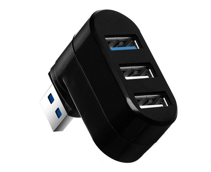 Premium 3-Port Mini USB 3.0 Hub Rotatable 90?a/180?a Carousel 1