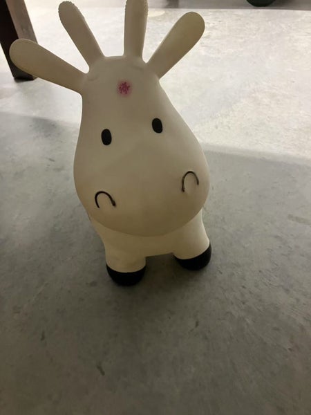 1$ RES AppleRound Cow Bouncer with Air Pump Ride-on Bouncy Carousel 2