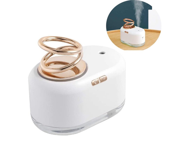 Hanging double ring humidifier USB mini humidifier small household lighting h Carousel 1