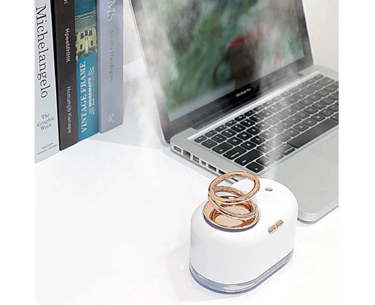 Hanging double ring humidifier USB mini humidifier small household lighting h Carousel 2