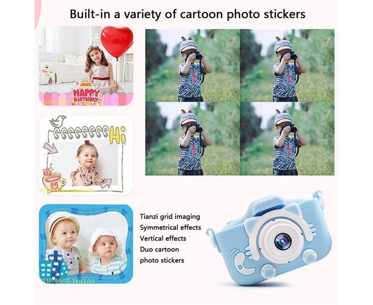 Kids Camera for Girls/Boys-Toy for Girls/Boys, Christmas Birthday Gift - Blue Carousel 2