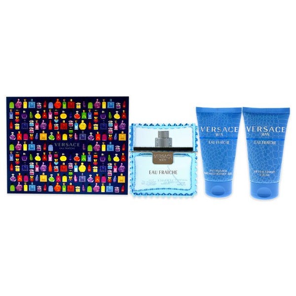 Versace Versace Eau Fraiche by Versace for Men - 3 Pc Gift Set 1.7oz EDT Spra... Carousel 1