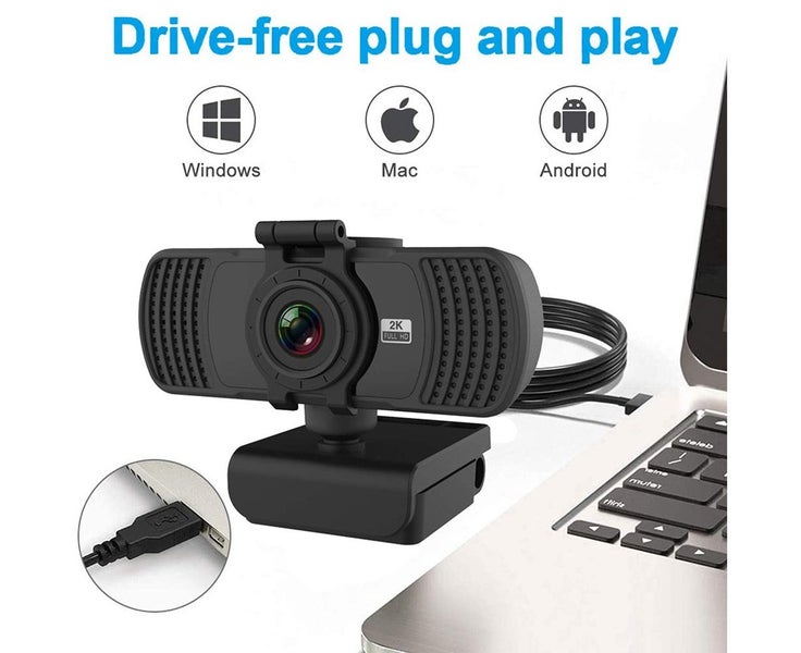 Webcam with Microphone, 1080P Full HD Webcam, USB Webcam with Fixed Focus, Co Carousel 8