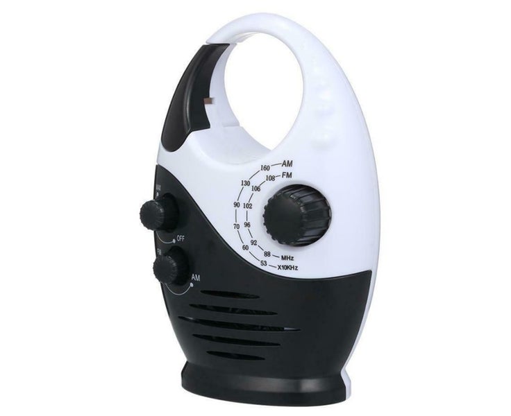 Waterproof Shower Radio, Adjustable Volume Shower AM FM Button Speaker, Bathr Carousel 2