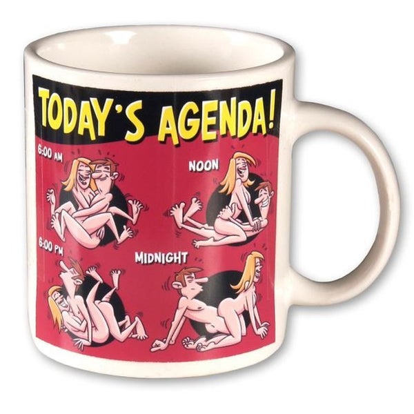 Novelty Todays Agenda Coffee Mug Carousel 1